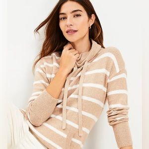 LOFT striped tunic sweater small new